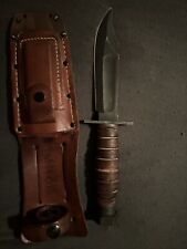 Camillus NY 11-1981 USAF Pilot’s Survival Knife W/Sheath & Stone Made In USA picture