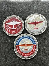 Set of 3 USSR Soviet Badges Pins Aviation Aircraft Aeroflot picture