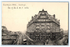 c1910 One of LMS Hotels Caledonian Hotel Edinburgh Scotland Tuck Art Postcard picture