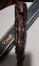 Handicraftviet Hand Carved Wooden Magic Wand Lion Magic Wand Real Wood 15 IN picture