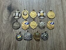Vintage 1960’s Association Argentina Rowing Swimming Award Medal Pendant Lot 60s picture