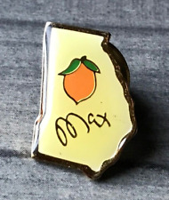 Vintage Max Georgia State Map Peach Lapel Hat Jacket Vest Backpack Souvenir Pin picture