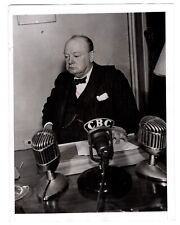 31 August 1943 press photo of Winston Churchill after the Quadrant conference picture