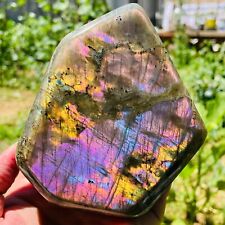 1088g Rare Amazing Natural Purple Labradorite Quartz Crystal Specimen Healing picture