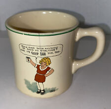 Vintage 1930’s The Wander Co. Lil Orphan Annie Ovaltine Mug picture