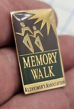VTG Lapel Pinback Hat Gold Tone Memory Walk Alzheimers Association  picture
