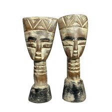 African two piece lot featuring tribal art statues from the Luba tribe-597 picture