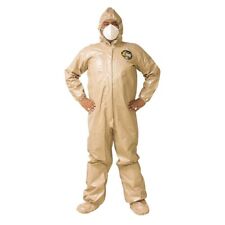 Military Kappler Zytron 300 Chemical Hazmat Coverall Suit W Hood Tan L/XL PPE picture
