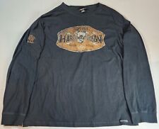 2009 Harley Davidson Black Embroidered Logo Mexico Long Sleeve Shirt Men's XL picture