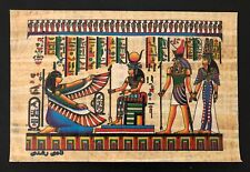 Handmade Egyptian papyrus-Queen Nefertari Journey A life 8x12” picture
