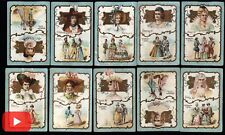 European Chocolate chromo trade cards c. 1900-5 era wonderful lot 35 Art Nouveau picture