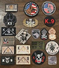 Amazing US (1 UK) Military Dog Handler Iraq Made Patch Grouping - 21 New Patches picture