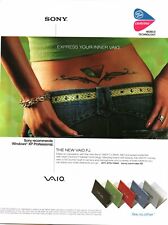 2005 PRINT AD - SONY VAIO FJ AD - EXPRESS YOUR INNER VAIO - LOWER BACK TATOO picture