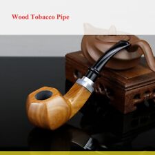 1pcs Classic Wood Pipe 9mm Filter Smoking Tobacco Pipe Smoking Pipe Smoke Pipe picture
