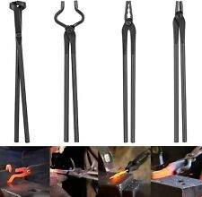 Knife Making Tongs Set - Bladesmith Blacksmith Forge Tong Tools Set - 4PCS picture