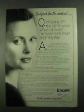 1981 Encare Birth Control Ad - Off The Pill for a Rest picture