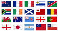 World Cup Rugby All 20 Countries Flag Pack 2023 5x3 or 3x2 ft QUALITY 1st class picture