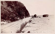 RPPC Port Maria Jamaica Little Bay Road Bicycle c1913 Photo Vtg Postcard A11 picture