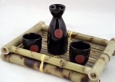 Glazed Ceramic 3 Pcs Japanese Sake Set In Gift Box picture