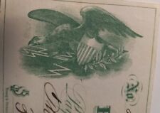 1866 First National Bank Vintage  Check to ~Troy New York Antique Eagles Art 🎨  picture