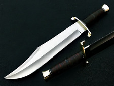 Handmade Bowie Knife With Sheath - 18 Inch Giant Bowie Knife Heavy Duty D2 Steel picture