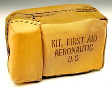 VINTAGE WWII  ARMY AIR CORPS AERONAUTIC FIRST AID KIT PARATROOPER D DAY *BEAUTY* picture