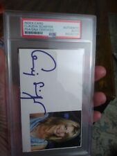 CLAUDIA SCHIFFER Signed Autograph PSA/DNA COA SUPER MODEL INDEX CARD AUTHENTIC picture
