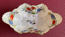 AYNSLEY FAMILLE ROSE FINE ENGLISH BONE CHINA FLORAL SHELL DISH *Mint Condition* picture