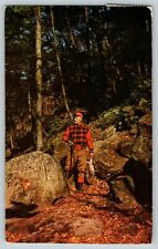 Postcard Hark to the Hunter Rabbit Hunter Flannel Shotgun Poltimore Quebec CAN. picture