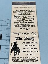 Front Strike Matchbook Cover The Sulky A Ben White Raceway Orlando gmg foxing picture