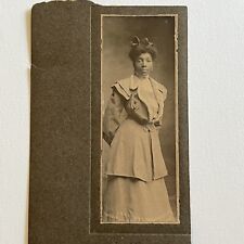 Antique Cabinet Card Photograph Black African American Woman New Orleans LA picture