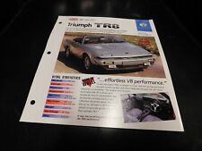 1980-1981 Triumph TR8 Spec Sheet Brochure Photo Poster  picture