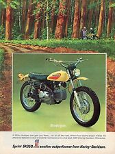 1972 Print Ad of AMF Harley Davidson Sprint SX350 On Off Road Motorcycle picture