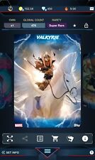 Topps Marvel Collect Digital SUPER RARE VALKYRIE (MOONSTAR)  BLUE MIGHTY... picture