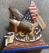 Support Our Troops Eagle Jim Shore Heartwood Creek Figurine 6003975 picture
