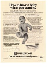 1989 First Response Home Diagnostic Kits Ovulation Test Vintage Print Ad picture