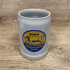 Ulmer Gold-Ocshen German 1/2 Liter Beer Stein Mug picture