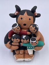 Margaret Quintana Cochiti Pueblo Pottery Storyteller 5 Children Signed 3.5” picture