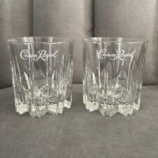 Crown Royal Vintage Starburst PatternWhiskey Glasses Barware Set Of 2 picture