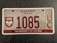 ILLINOIS THE UNIVERSITY OF CHICAGO LICENSE PLATE 1085 UC picture