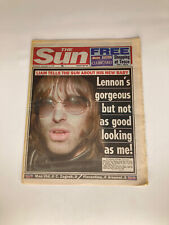 THE SUN Newspaper Sunday September 15th 1999 Liam Gallagher New Baby Oasis picture