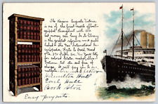 Antique Private Postcard~ Steamship Kaiserin Auguste Victoria picture