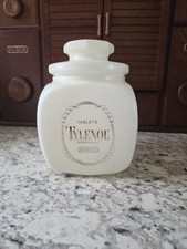 Vtg Tylenol McNeil Tablet Plastic Promo Jar Container Apothecary RARE Pharmacy picture
