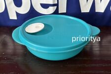 Tupperware CrystalWave Microwave PLUS 1 3/4 cup/400ml Bowl Peacock Blue New picture