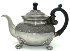 Antique English Dixon and Son 1850's Pewter Tea Pot Kettle Very Rare Find picture