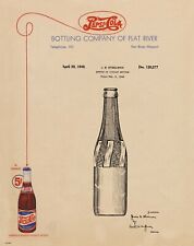 Pepsi Cola Bottle 1940 Patent Art Print Vintage Letterhead Collector Wall Decor picture