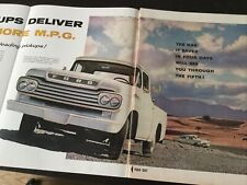 Vintage 1957 Ford Pick-up Truck Print Ad~ 3 Page Spread Life Mag picture