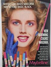 1987 Maybelline Mascara Blooming Colors Vintage Print Ad picture