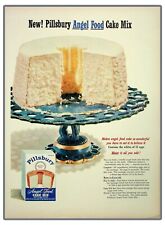 Pillsbury Angel Food Cake Mix 1952 Vintage Print Ad picture