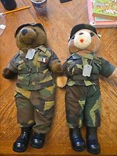 Vintage  U.S.A. Army Bears. Military  picture